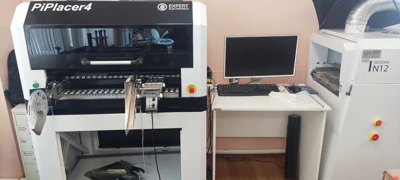 SMT-установщик PiPlacer4 на производстве заказчика